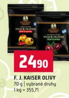 F. J. KAISER OLIVY 70 g vybrané druhy