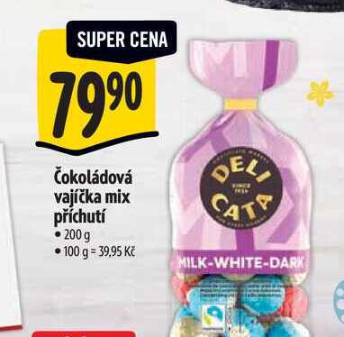   Čokoládová vajíčka mix příchutí 200 g  