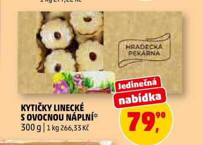 KYTIČKY LINECKÉ S OVOCNOU NÁPLNÍ, 300 g 