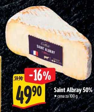 Saint Albray 50%, cena za 100 g 