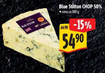 Blue Stilton CHOP 50%, cena za 100 g 