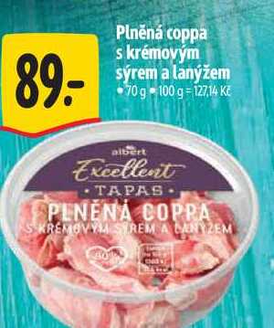 Plněná coppa s krémovým sýrem a lanýžem 70 g 