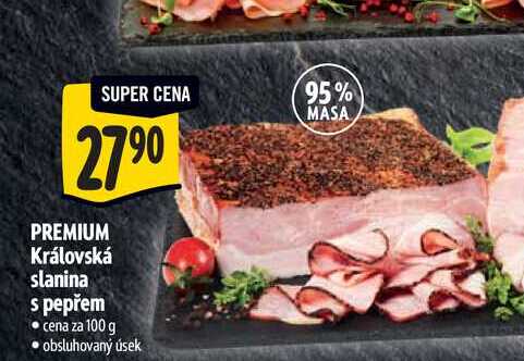   PREMIUM Královská slanina s pepřem  100 g