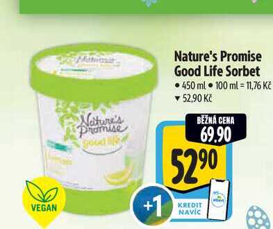   Nature's Promise Good Life Sorbet 450 ml  
