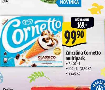  Zmrzlina Cornetto multipack  6x 90 ml 