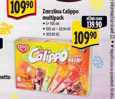  Zmrzlina Calippo multipack 5x 105 ml  