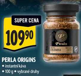 PERLA ORIGINS instantní káva, 100 g