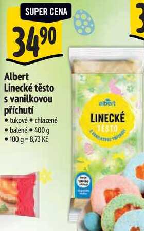 Albert Linecké těsto s vanilkovou příchutí, 400 g