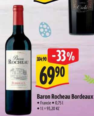 Baron Rocheau Bordeaux, 0,75 l