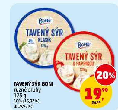 TAVENÝ SÝR BONI, 125 g 