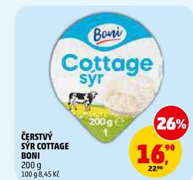 ČERSTVÝ SÝR COTTAGE BONI, 200 g 