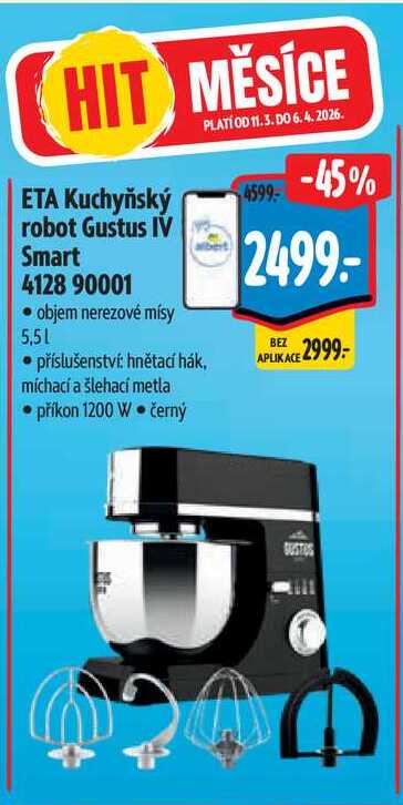 ETA Kuchyňský robot Gustus IV Smart 4128 90001
