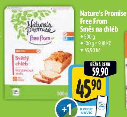 Nature's Promise Free From Směs na chléb, 500 g