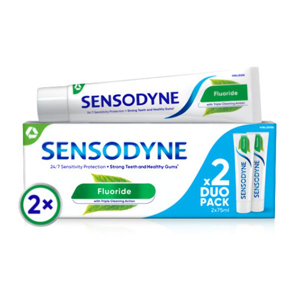 Sensodyne Fluoride zubní pasta duopack 2x75ml
