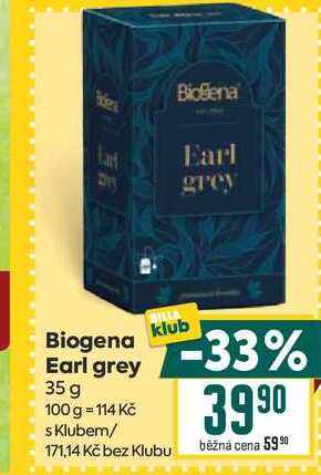 Biogena Earl grey 35 g 