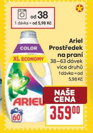 Ariel Prostředek na praní  38-63 dávek 