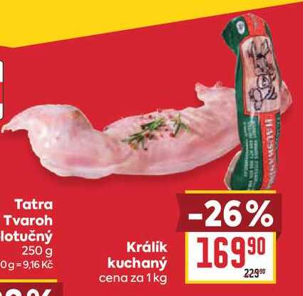 Králik kuchaný cena za 1kg