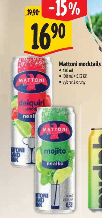 Mattoni mocktails, 330 ml 