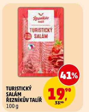 TURISTICKÝ SALÁM ŘEZNÍKŮV TALÍŘ, 100 g 
