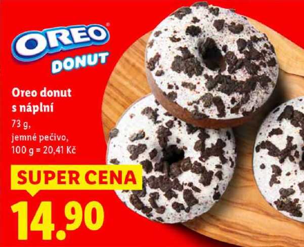 Oreo donut s náplní, 73 g