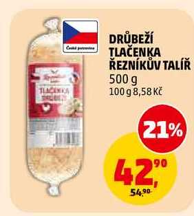 DRŮBEŽÍ TLAČENKA ŘEZNÍKŮV TALÍŘ, 500 g 