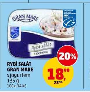 RYBÍ SALÁT GRAN MARE s jogurtem, 135 g