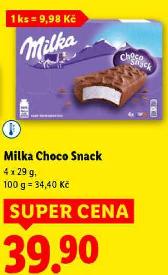 Milka Choco Snack, 4x 29 g