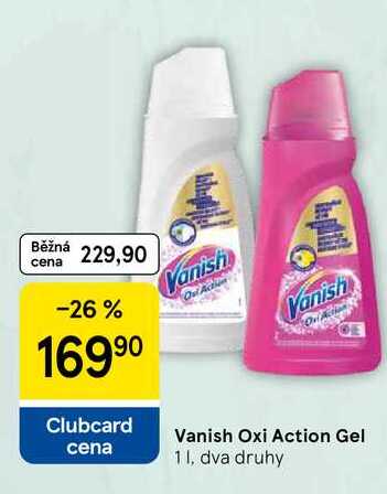 Vanish Oxi Action Gel, 1 l, dva druhy 