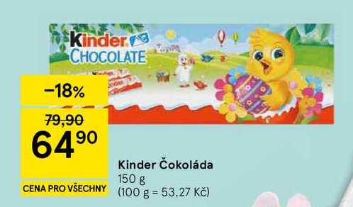 Kinder Čokoláda, 150 g 