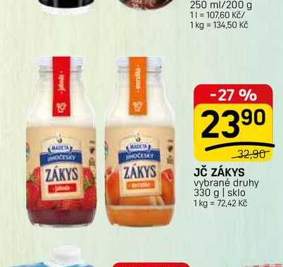 JČ ZÁKYS vybrané druhy 330 g 