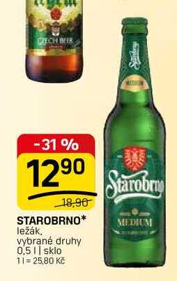 STAROBRNO ležák vybrané druhy 0,5|