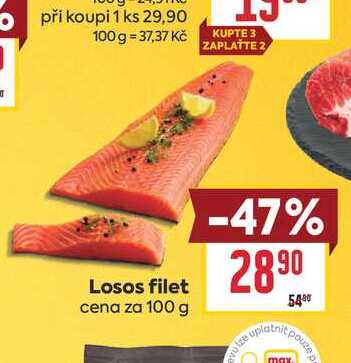 Losos filet cena za 100 g