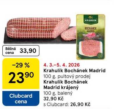 Krahulik Bochánek Madrid, 100 g 