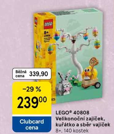 Velikonoční zajíček, kuřátko a sběr vajíček 8+, 140 kostek 