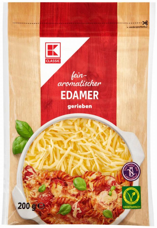 K-CLASSIC Eidam 40% strouhaný sýr