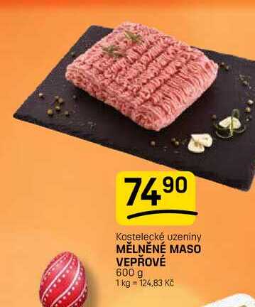 MĚLNĚNÉ MASO VEPŘOVÉ 600 g 