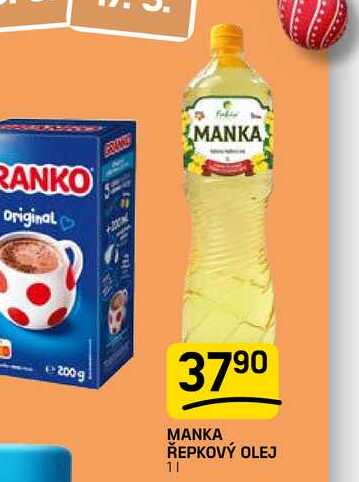 MANKA ŘEPKOVÝ OLEJ 1l