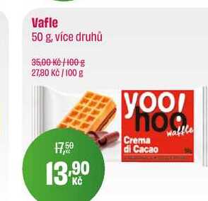 Vafle 50 g, více druhů 