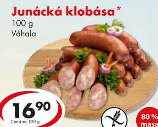 Junácká klobása, 100 g