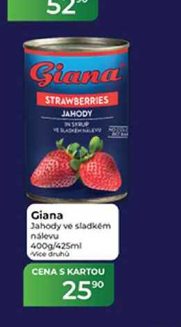 Giana Jahody ve sladkém nálevu 400g/425ml