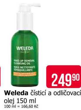 Weleda čisticí a odličovací olej 150 ml 