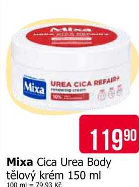 Mixa Cica Urea Body tělový krém 150 ml 