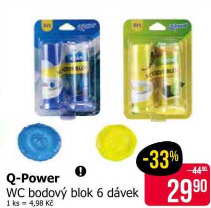Q-Power WC bodový blok 6 dávek 
