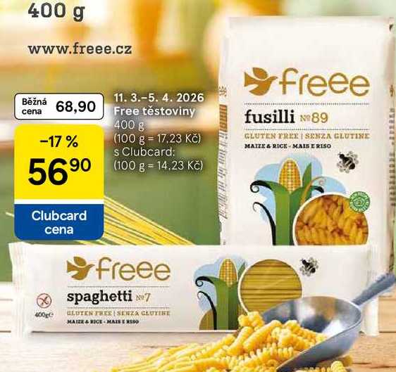 Free těstoviny, 400 g  