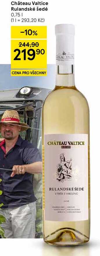 Château Valtice Rulandské šedé, 0,75 l