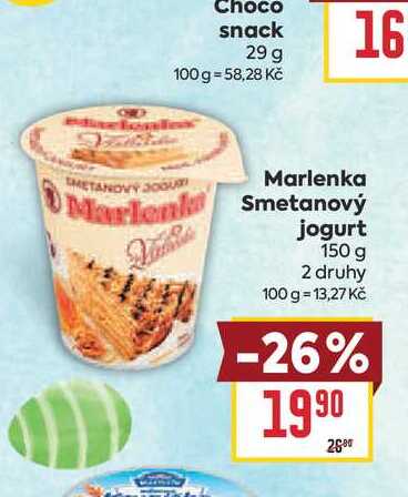 Marlenka Smetanový jogurt 150 g 