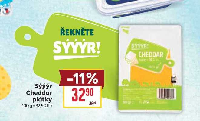 Sýýýr Cheddar plátky 100 g 
