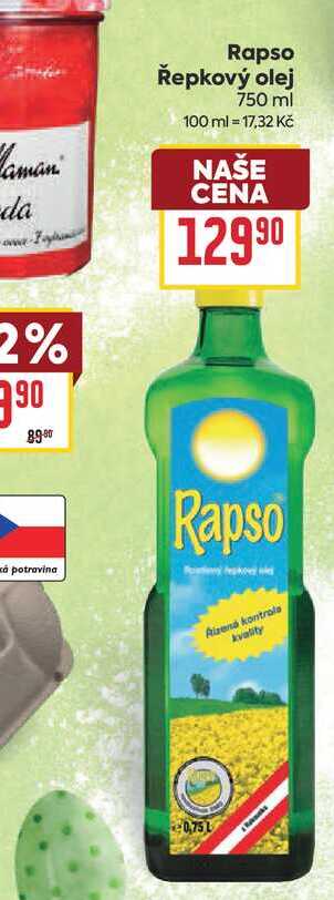 Rapso Řepkový olej 750 ml  