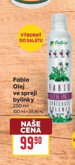 Fabio Olej ve spreji bylinky 250 ml 