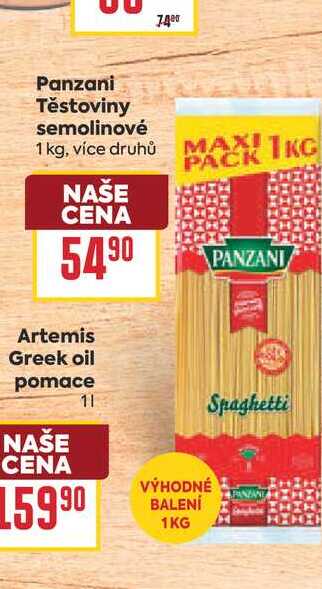 Panzani Těstoviny semolinové 1 kg